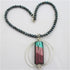 Wire Wrap Handmade Artisan Pendant on Pearl Necklace - VP's Jewelry