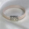 Classic creamy white leather braclet with foral silver clasp