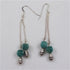 Long and dangling Russian amazonite earrings