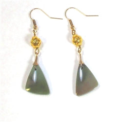 Buy Mexican Jasper Gemstone & 18K Gold Earrings