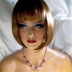 Pink Pearl & Handmade Artisan Bead Necklace - VP's Jewelry  