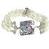 Mother of Pearl and Handmade Venetian Glass Bracelet - VP's Jewelry