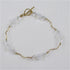 Swarovski crystal bi-cone & gold bracelet