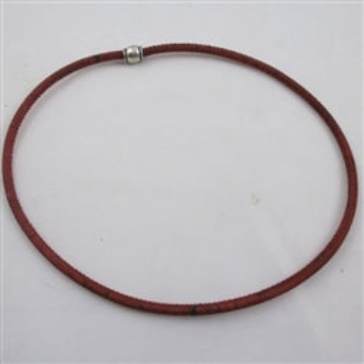 Rust Portuguese Cork Necklace - VP's Jewelry