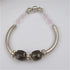 Smokey Crystal Cube and Noodle Bracelet - VP's Jewelry