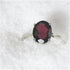 Garnet right hand ring for a woman