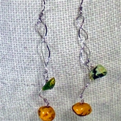 Afordable Jasper long & dangling earrings