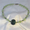 Green and Blue Swirls Lampwork Glass Bead & New Jade Set - VP's Jewelry  