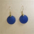 Blue Sea Glass Drop Earring