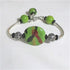 buy Green apple Kazuri bangle bracelet in fair trade African beads