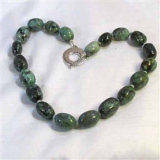 Unisex Large Turquoise Potato Nugget Neck Wear - VP's Jewelry