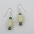 Handmade Kazuri Earrings Cream
