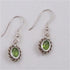 Elegant Peridot & Silver Drop Earrings - VP's Jewelry