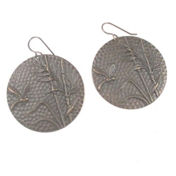 Bold Brass Dragonfly Coin Earrings - VP's Jewelry
