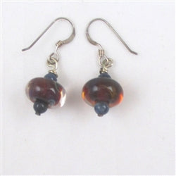 Maroon Handmade Artisan Drop Earrings - VP's Jewelry