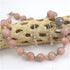Pink moonstone heirloom-quality necklace & earrings