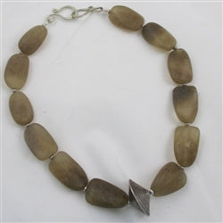 Big Bold Smokey Quartz Gemstone Statement Necklace - VP's Jewelry  