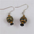 Tan & Black African Kazuri Drop Earrings - VP's Jewelry