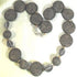 Big Bold Necklace in Black African Clay Beads - VP's Jewelry