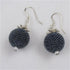 Designer Steel Blue Seed Bead Earrings - VP's Jewelry