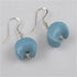 Kazuri Earring in Matt Turquoise Flying Boats - VP's Jewelry 