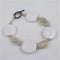 buy white handmade kazuri bead bracelet