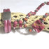 Pink Kazuri Hsndmade Necklace Earrings and Regaliz Bracelet - VP's Jewelry  