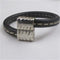 Men's Black Leather Bracelet - VP's Jewelry