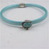 Turquoise Handmade Leather Choker Necklace with Turquoise Focal Slide - VP's Jewelry