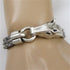 Men's Leather Bracelet Grey with Horse Head Clasp - VP's Jewelry