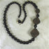 Designer Black Beaded Necklace in Onyx and Black Beaded Beads - VP's Jewelry