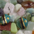 Kazuri Earrings in Peacock Brown and Gold Fair Trade Beads - VP's Jewelry