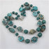 Handmade Teal Fair Trade Bead Necklace Samunnat and Kazuri Beads - VP's Jewelry