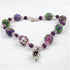 Pink Samunnat Unique Bead Necklace with Kazuri Accents - VP's Jewelry