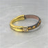 Gold and Leopard Leather Cuff Bracelet - VP's Jewelry