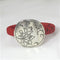 Red Vegan Cork Cord Bracelet Bold Silver Accent - VP's Jewelry