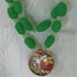 Cool Green Sea Glass and Copper Pendant Necklace - VP's Jewelry