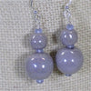 Fair Trade Kazuri Bead Lilac Drop Earrings - VP's Jewelry