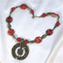 Fair Trade Kazuri and Brass Pendant Necklace Causal - VP's Jewelry