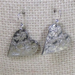 Handmade Pewter Heart Earrings - VP's Jewelry