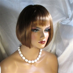 White Kazuri Necklace Classic Style in Fair Trade Beads - VP's Jewelry