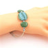 Kazuri Bracelet in Green Bangle Style - VP's Jewelry