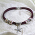 Bold Fuchsia Metallic Cord Kazuri & Starfish Necklace - VP's Jewelry