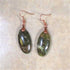 Best Buy Ocean jasper designer cut copper earrings