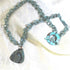 Fern Patina Copper Guitar Pick Pendant Necklace - VP's Jewelry