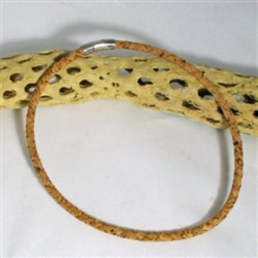 Man's Natural Braided Portuguese Cork Necklace - VP's Jewelry