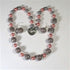 Grey Kazuri Fair Trade Bead Necklace & Earrings Handmade Jewelry - VP's Jewelry