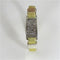 Gold Leather Bracelet with Crystyal Bar - VP's Jewelry