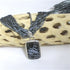 Charcoal Multi-strand Necklace with Dinosaur Bone Pendant - VP's Jewelry