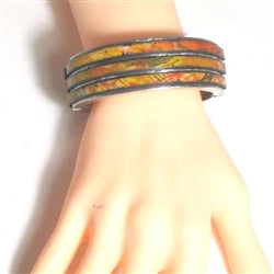 Three Row Leather Bange Bracelet - VP's Jewelry